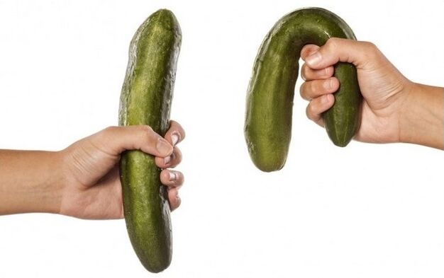 עוצמה טובה וחלשה באמצעות דוגמה של מלפפונים